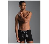 Boxer TRIGEMA "TRIGEMA Pants mit Hirsch" Gr. XL, schwarz Herren Unterhosen Boxershort Unterhose Unterwäsche (667548-XL) schwarz