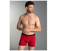 Boxer TRIGEMA "TRIGEMA Pants mit praktischem Gummibund", Herren, Gr. M, 1 Stk., kirsch, 95% Baumwolle, 5% Elasthan, Unterhosen (17017230-M) kirsch