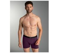 Boxer TRIGEMA "TRIGEMA Pants mit praktischem Gummibund", Herren, Gr. XXL, 1 Stk., aubergine, 95% Baumwolle, 5% Elasthan, Unterhosen (97785611-XXL) aubergine