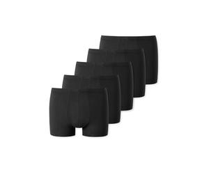 Boxer UNCOVER BY SCHIESSER "Uncover Cotton", Herren, Gr. L, schwarz (000, schwarz), Single Jersey, Obermaterial: 95% Baumwolle, 5% Elasthan, körpernah, Unterhosen, ohne Eingriff, elastisch, Single Jer