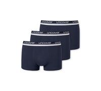 Boxer UNCOVER BY SCHIESSER "Uncover Cotton", Herren, Gr. XXL, 803, blau, Single Jersey, Obermaterial: 95% Baumwolle, 5% Elasthan, körpernah, Unterhosen, Logo-Bund, elastisch, ohne Eingriff, perfekter