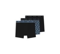HUGO Dreierpack eng anliegende Boxershorts aus Stretch-Baumwolle - Style BOXERBR TRPLT DESIGN, 50532559 Blau XL