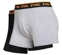 Boxershorts 2er-Set LOGO Schwarz / Grau