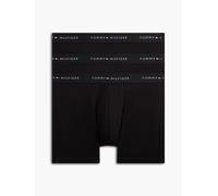 Boxershorts "3P BOXER BRIEF DTM", Herren, Gr. L (52), 3 Stk., schwarz (schwarz, schwarz, schwarz 0xn), Jersey, Obermaterial: 95% Baumwolle, 5% Elasthan, TOMMY HILFIGER UNDERWEAR, unifarben, eng, Unter