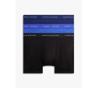 Boxershorts "3P BOXER BRIEF DTM", Herren, Gr. M (50), 3 Stk., nob blau, prp navy, schwarz, Jersey, Obermaterial: 95% Baumwolle, 5% Elasthan, TOMMY HILFIGER UNDERWEAR, unifarben, eng, Unterhosen, mit L
