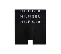 Boxershorts "3P BOXER BRIEF mit Kontrast-Logo-Taillenbund", Herren, Gr. L (52), 3 Stk., schwarz (schwarz, schwarz, schwarz), Jersey, Obermaterial: 95% Baumwolle, 5% Elasthan, TOMMY HILFIGER UNDERWEAR,