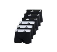 Boxershorts ADIDAS ORIGINALS "Boxershort 6er Pack", Herren, Gr. XL, bunt (schwarz, schwarz, weiß), Obermaterial: 95% Baumwolle CO. 5% Elasthan EL., Unterhosen (92873829-XL) schwarz, schwarz, weiß
