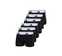 Boxershorts ADIDAS ORIGINALS "Boxershort 6er Pack", Herren, Gr. XXL, bunt (schwarz, weiß), Obermaterial: 95% Baumwolle CO. 5% Elasthan EL., Unterhosen (21130725-XXL) schwarz, weiß