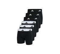 Boxershorts ADIDAS ORIGINALS "Boxershort Boxer Briefs Active Flex Cotton 6er Pack", Herren, Gr. M, bunt (schwarz, schwarz, weiß), Obermaterial: 95% Baumwolle CO. 5% Elasthan EL., Unterhosen (47055342-