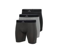 Boxershorts ADIDAS ORIGINALS "Boxershort Boxer Briefs Active Micro Flex Eco 3P 3er Pack", Herren, Gr. M, bunt (schwarz, grau), Obermaterial: 85% Polyester PES. 15% Elasthan EL., Unterhosen (32467218-M