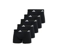 Adidas Herren Boxershorts Trunks Active Flex Cotton, 5er Pack, Logo, Schwarz, Größe M