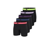 Boxershorts ADIDAS ORIGINALS "Boxershort Trunks 5P Acvtive Micro Flex 5er Pack", Herren, Gr. M, 5 Stk., bunt (schwarz, lila, gelb), Unterhosen (47377428-M) schwarz, lila, gelb