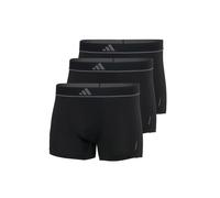 Boxershorts ADIDAS ORIGINALS "Boxershort Trunks Active Micro Flex Eco 3P 3er Pack", Herren, Gr. S, schwarz, Obermaterial: 85% Polyester PES. 15% Elasthan EL., Unterhosen (40528514-S) schwarz