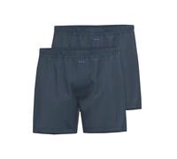 Boxershorts AMMANN "2er Pack Boxer Short Day Modern", Herren, Gr. 7, blau (nightblau), Obermaterial: 100% Baumwolle CO., Unterhosen (55720109-7) nightblau
