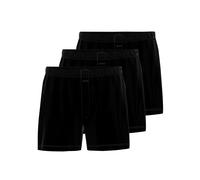 Boxershorts AMMANN "3er Pack Boxer Short Day Modern / Basic Cotton", Herren, Gr. 7, 3 Stk., Single-Jersey, schwarz, Single-Jersey, , gerade, Unterhosen (82541325-7) schwarz