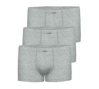 Boxershorts AMMANN "3er Pack Retro Short Day Modern / Close to you", Herren, Gr. 8, grau (cloud melange), Single-Jersey, Obermaterial: 93% Baumwolle CO. 7% Elasthan EL., Unterhosen (38557719-8) cloud 
