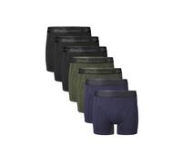 Boxershorts BAMBOO BASICS "Boxershort RICO7P 7er Pack", Herren, Gr. XL, bunt (schwarz, grün, blau), Obermaterial: 68% Viskose CV. 28% Baumwolle CO. 4% Elasthan EL., Unterhosen (94327214-XL) schwarz, g