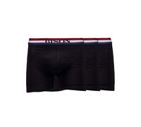 Boxershorts BISON "BISON Unterhose", Herren, Gr. S, schwarz, Obermaterial: 70% Viskose, 25% Baumwolle, 5% Elasthan, Unterhosen (40157550-S) schwarz