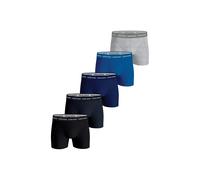 Boxershorts BJÖRN BORG "Boxershort Cotton Stretch Boxer 5er Pack", Herren, Gr. XL, bunt (schwarz, blau, grau), Obermaterial: 95% Baumwolle CO. 5% Elasthan EL., Unterhosen (65237816-XL) schwarz, blau, 