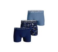 Boxershorts BJÖRN BORG "Boxershort Cotton Stretch Boxer Trunks 3P 3er Pack", Herren, Gr. XL, blau (blau, hellblau), Obermaterial: 95% Baumwolle CO. 5% Elasthan EL., Unterhosen (11412712-XL) blau, hell