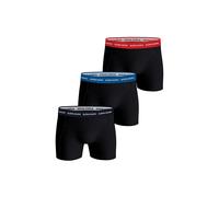 Boxershorts BJÖRN BORG "Boxershort Cotton Stretch Boxer Trunks 3P 3er Pack", Herren, Gr. XL, bunt (schwarz, blau, rot), Obermaterial: 95% Baumwolle CO. 5% Elasthan EL., Unterhosen (50055921-XL) schwar