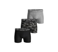 Boxershorts BJÖRN BORG "Boxershort Cotton Stretch Boxer Trunks 3P 3er Pack", Herren, Gr. XL, schwarz (schwarz, grau), Obermaterial: 95% Baumwolle CO. 5% Elasthan EL., Unterhosen (24399252-XL) schwarz,