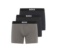 Boxershorts BOSS "Boxer Brief 3P BOSS ONE", Herren, Gr. M, 3 Stk., open miscellaneous 980, Jersey, Obermaterial: 95% Baumwolle, 5% Elasthan, körpernah, Unterhosen, elastischer Bund mit Logo, 1x gemust