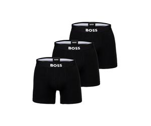 Boxershorts BOSS "Boxershort BoxerBr 3P BOSS ONE 3er Pack", Herren, Gr. XL, schwarz, Obermaterial: 95% Baumwolle CO. 5% Elasthan EL., Unterhosen (34670241-XL) schwarz