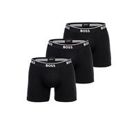 Boxershorts BOSS "Boxershort BoxerBr 3P Power 3er Pack", Herren, Gr. M, schwarz, Obermaterial: 95% Baumwolle CO. 5% Elasthan EL., Unterhosen (67341101-M) schwarz