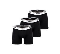 Boxershorts BOSS "Boxershort BoxerBr 3P Power 3er Pack", Herren, Gr. XL, schwarz (schwarz, weiß), Obermaterial: 95% Baumwolle CO. 5% Elasthan EL., Unterhosen (61300040-XL) schwarz, weiß