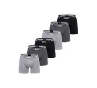 Boxershorts BOSS "Boxershort BoxerBr 6P Power 6er Pack", Herren, Gr. XXL, grau, Obermaterial: 95% Baumwolle CO. 5% Elasthan EL., Unterhosen (62711509-XXL) grau