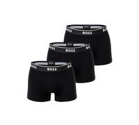 Boxershorts BOSS "Boxershort Trunk 3P Power 3er Pack", Herren, Gr. M, schwarz, Obermaterial: 95% Baumwolle CO. 5% Elasthan EL., Unterhosen (94006048-M) schwarz