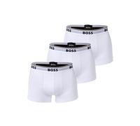 Boxershorts BOSS "Boxershort Trunk 3P Power 3er Pack", Herren, Gr. M, weiß, Obermaterial: 95% Baumwolle CO. 5% Elasthan EL., Unterhosen (20586744-M) weiß