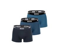 Boxershorts BOSS "Boxershort Trunk 3P Power 3er Pack", Herren, Gr. XL, blau (blaukombi), Obermaterial: 95% Baumwolle CO. 5% Elasthan EL., Unterhosen (97506247-XL) blaukombi