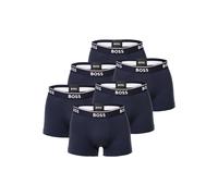 BOSS Herren Trunks, 6er Pack - 6P Power, Boxershorts, Cotton Stretch, Logo, uni Dunkelblau / M M Blau