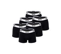 Boxershorts BOSS "Boxershort Trunk 3P Power 6er Pack", Herren, Gr. M, schwarz (schwarz, weiß), Obermaterial: 95% Baumwolle CO. 5% Elasthan EL., Unterhosen (23313733-M) schwarz, weiß