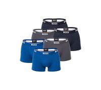 Boxershorts BOSS "Boxershort Trunk 3P Power 6er Pack", Herren, Gr. XL, blau, Obermaterial: 95% Baumwolle CO. 5% Elasthan EL., Unterhosen (68510409-XL) blau