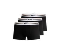 Boxershorts BOSS "Boxershort Trunk 3P Revive 3er Pack", Herren, Gr. M, schwarz, Obermaterial: 95% Viskose CV. 5% Elasthan EL., Unterhosen (12919454-M) schwarz