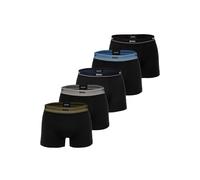 Boxershorts BOSS "Boxershort Trunk 5P Essential 5er Pack", Herren, Gr. M, schwarz (schwarz (003)), Obermaterial: 95% Baumwolle CO. 5% Elasthan EL., Unterhosen (88498347-M) schwarz (003)