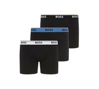 Boxershorts BOSS, Herren, Gr. L, 3 Stk., schwarz 003, Jersey, Obermaterial: 95% Baumwolle, 5% Elasthan, unifarben, körpernah, Unterhosen, aus bequemer Stretch-Baumwolle, körpernah, mittlere Bundhöhe (