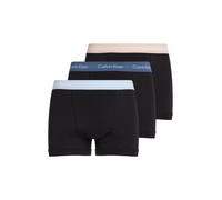 Boxershorts "BOXER BRIEF 3PK", Herren, Gr. M (50), 3 Stk., blau (b, vint ind, mln frenzy, h blau wbs), Jersey, Obermaterial: 95% Baumwolle, 5% Elasthan, CALVIN KLEIN UNDERWEAR, körpernah, Unterhosen, 
