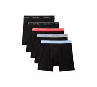 Boxershorts "Boxer Brief 5PK", Herren, Gr. XXL (56), schwarz bodies w, schwarz, misty grau, pu, Jersey, Obermaterial: 100% Baumwolle, CALVIN KLEIN UNDERWEAR, unifarben, körpernah, Unterhosen, Regular