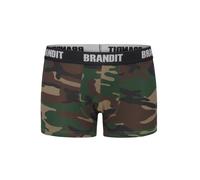 Brandit Logo Boxer 2 Einheiten M Woodland / Black