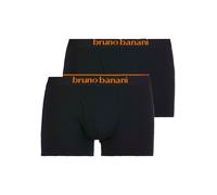 Boxershorts BRUNO BANANI "Short 2Pack Quick Access", Jungen, Gr. S, schwarz, Obermaterial: 93% Baumwolle, 7% Elasthan, kontrastfarbene Details, körpernah, Unterhosen, Kontrastfarbene Details (55054907