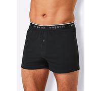 Boxershorts BUGATTI, Herren, Gr. 6, 2 Stk., schwarz, 100% Baumwolle, Unterhosen (78499715-6) schwarz