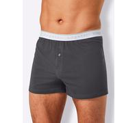 Boxershorts BUGATTI, Herren, Gr. 8, 2 Stk., blau (marine, grau), 100% Baumwolle, Unterhosen (77575566-8) marine, grau