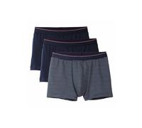 Boxershorts CALIDA "Boxershort New Boxer Natural Benefit 3P 3er Pack", Herren, Gr. 46-48, bunt (blau mix), Obermaterial: 95% Baumwolle CO. 5% Elasthan EL., Unterhosen (44688012-S) blau mix
