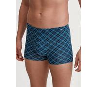 Boxershorts CALIDA "Cotton Code Design", Herren, Gr. XXL (58/60), nordic, Single Jersey, Obermaterial: 94% Baumwolle, 6% Elasthan, eng, Unterhosen, breiter Bund, gemustert, eng, bequem, mit Logodruck,