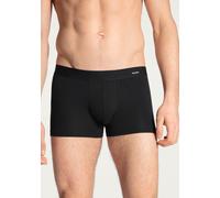 Boxershorts CALIDA "Cotton Code", Herren, Gr. S (46/48), schwarz, Single Jersey, Obermaterial: 95% Baumwolle, 5% Elasthan, unifarben, normal, Unterhosen, Komfortbund, Baumwoll-Mix, elastisch, ohne Ein