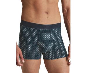 Boxershorts CALIDA "Focus Trend 3", Herren, Gr. XL (56), blau (schwarz sapphire), Single Jersey, Obermaterial: 47% Lyocell (TENCEL™), 46% Baumwolle, 7% Elasthan, körpernah, Unterhosen Boxershorts, mit